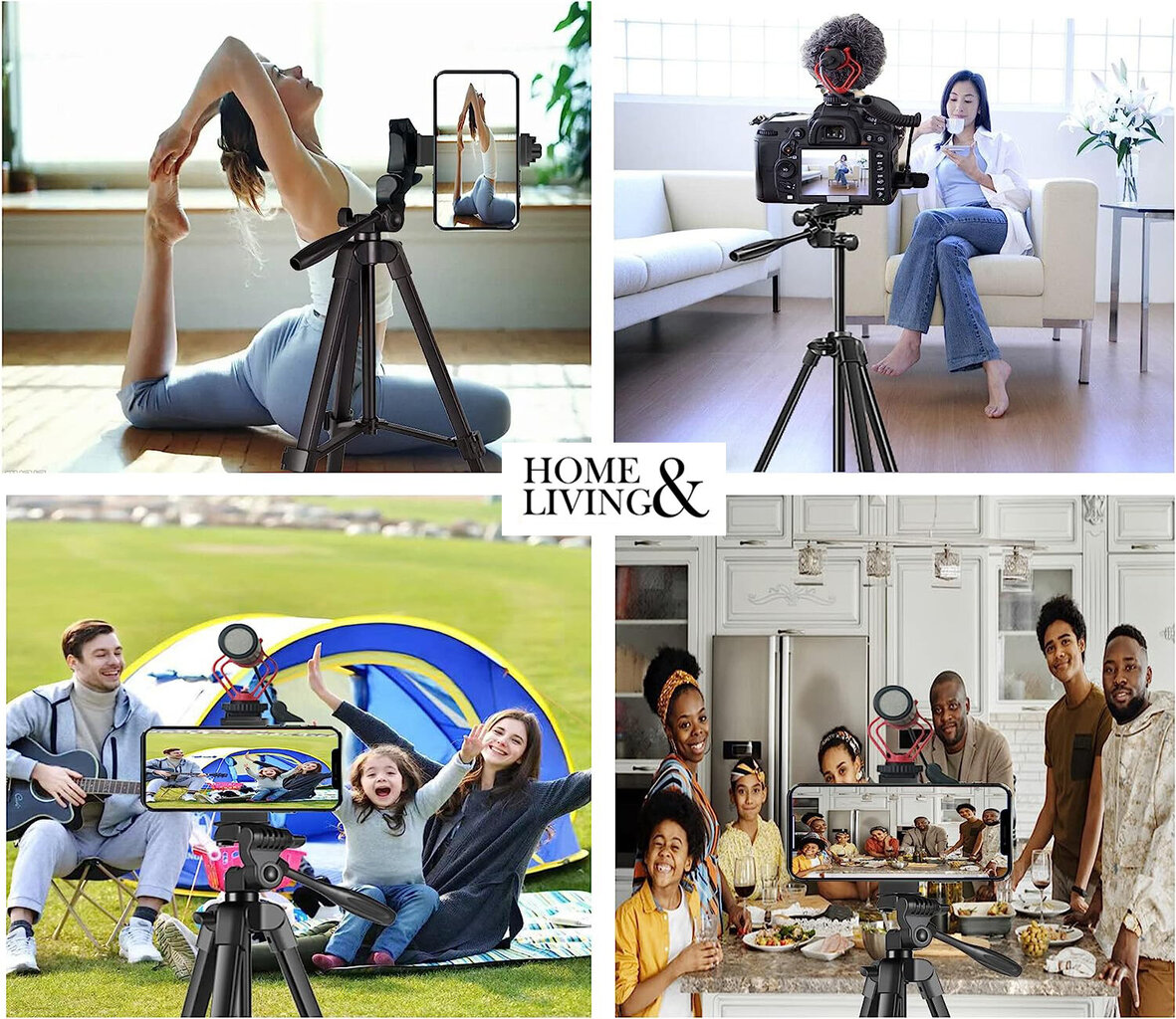 Home&Living Tripod цена и информация | Fotoaparato stovai | pigu.lt
