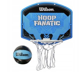 Krepšinio rinkinys Wilson Hoop Fanatic, mėlynas цена и информация | Игрушки для мальчиков | pigu.lt