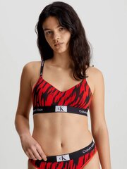 CALVIN KLEIN Lght Lined Bralette Tiger Print Hazard 545664477 цена и информация | Бюстгальтеры | pigu.lt