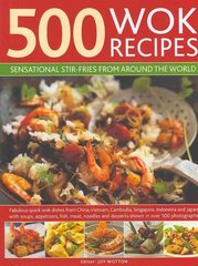 500 Wok Recipes: Sensational Stir-fries from Around the World kaina ir informacija | Receptų knygos | pigu.lt