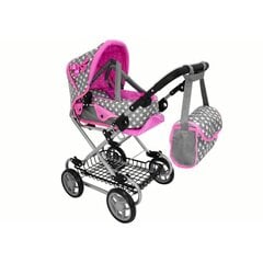 Lėlių vežimėlis Lean Toys 2in1, rožinis kaina ir informacija | Žaislai mergaitėms | pigu.lt