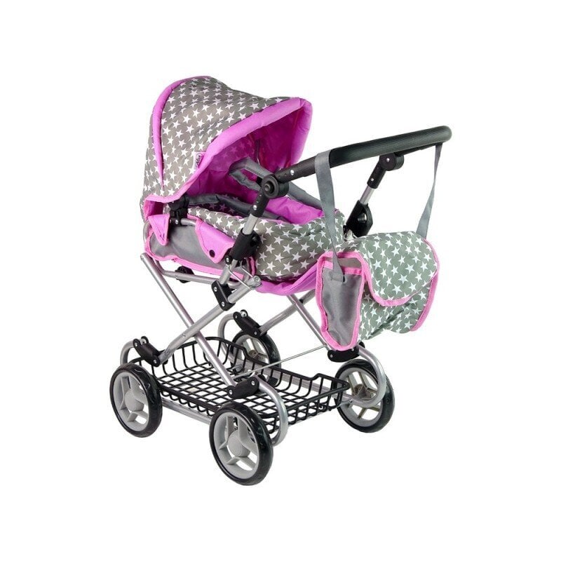 Lėlių vežimėlis Lean Toys 2in1, rožinis kaina | pigu.lt
