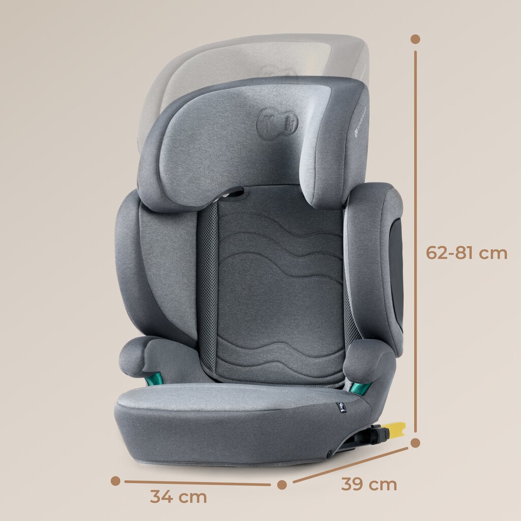 Automobilinė kėdutė Kinderkraft Xpand 2 i-Size, 15-36 kg, Rocket Grey цена и информация | Autokėdutės | pigu.lt