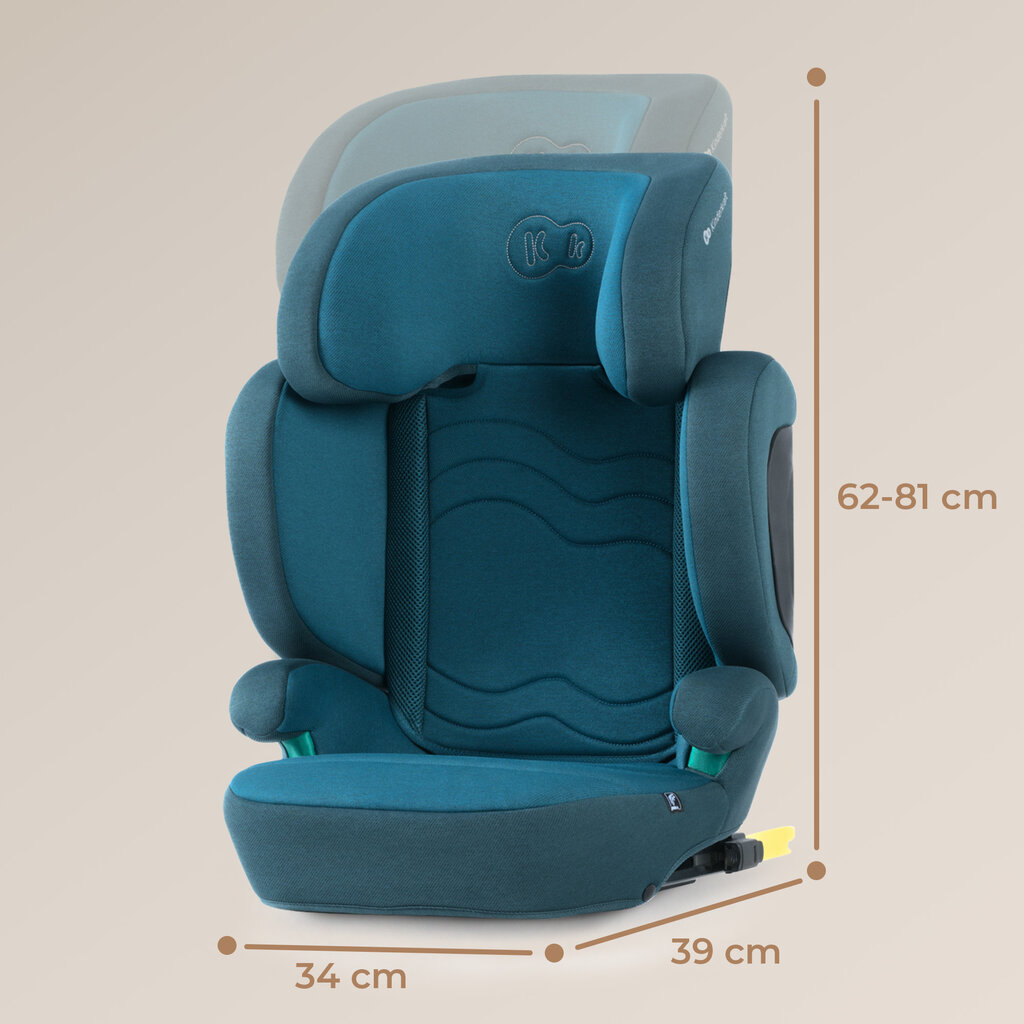 Automobilinė kėdutė Kinderkraft Xpand 2 i-Size, 15-36 kg, harbor blue kaina ir informacija | Autokėdutės | pigu.lt