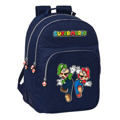 Mokyklinė kuprinė Safta Super Mario, mėlyna цена и информация | Школьные рюкзаки, спортивные сумки | pigu.lt