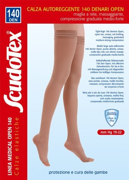 Kojinės moterims Scudotex, smėlio spalvos цена и информация | Moteriškos kojinės | pigu.lt