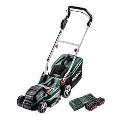 Akumuliatorinė vejapjovė Metabo RM 36-18 LTX BL 36, 36 V (2x 18 V) LTX, su 2 baterijomis ir dvigubu įkrovikliu kaina ir informacija | Vejapjovės, žoliapjovės | pigu.lt