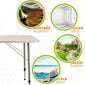 Sulankstomas stalas Aktive, rudas, 80 x 69 x 60 cm kaina ir informacija | Turistiniai baldai | pigu.lt