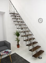 Модульная лестница Comfort Top Minka, серебряная / коричневая, 312 см цена и информация | Лестницы | pigu.lt
