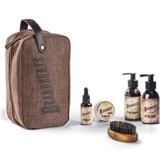 Barzdos rinkinys su barzdos šukomis Beardburys Beard Kit: Barzdos ir ūsų šampūnas, 150 ml + Barzdos aliejus, 30 ml + Barzdos vaškas, 30 ml + Balzamas po skutimosi, 150 ml + Barzdos šepetys + Kosmetinė цена и информация | Косметика и средства для бритья | pigu.lt