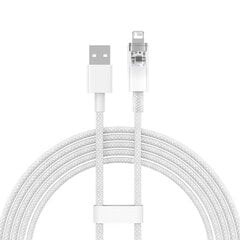 Fast Charging cable Baseus USB-A to Lightning  Explorer Series 2m, 2.4A (white) цена и информация | Кабели для телефонов | pigu.lt