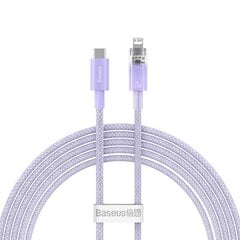 Fast Charging cable Baseus USB-C to Lightning  Explorer Series 2m, 20W (purple) цена и информация | Кабели для телефонов | pigu.lt
