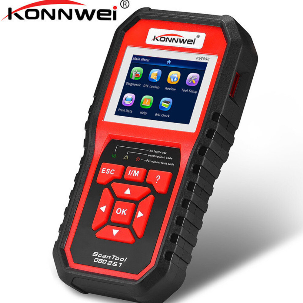 Diagnostikos skaitytuvas Konwei KW850 OBDII/EOBD цена и информация | Auto reikmenys | pigu.lt