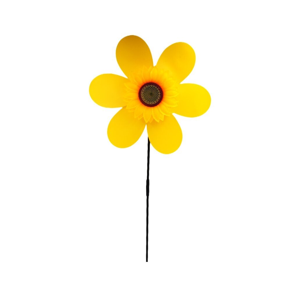 Vėjo malūnėlis su saulėgrąža 73 cm, geltonas kaina ir informacija | Pripučiamos ir paplūdimio prekės | pigu.lt