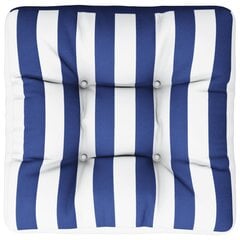 Palečių pagalvė vidaXL, mėlyna/balta kaina ir informacija | Pagalvės, užvalkalai, apsaugos | pigu.lt
