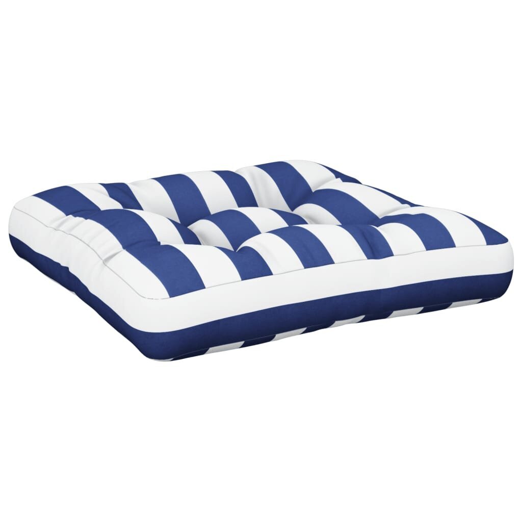 Palečių pagalvė vidaXL, mėlyna/balta kaina ir informacija | Pagalvės, užvalkalai, apsaugos | pigu.lt