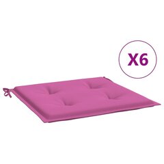 Kėdės pagalvėlės vidaXL, rožinės kaina ir informacija | Pagalvės, užvalkalai, apsaugos | pigu.lt