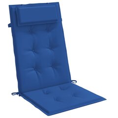 Kėdės pagalvėlės vidaXL, mėlynos цена и информация | Подушки, наволочки, чехлы | pigu.lt