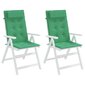 Kėdės pagalvėlės vidaXL, žalios kaina ir informacija | Pagalvės, užvalkalai, apsaugos | pigu.lt