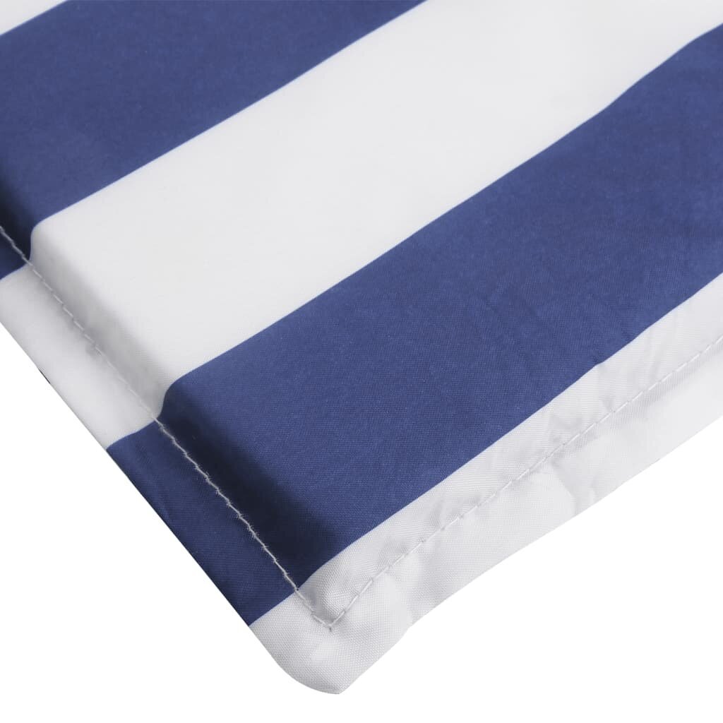 Gulto pagalvė vidaXL, mėlyna/balta цена и информация | Pagalvės, užvalkalai, apsaugos | pigu.lt