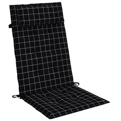 Kėdės pagalvėlės vidaXL, juodos kaina ir informacija | Pagalvės, užvalkalai, apsaugos | pigu.lt