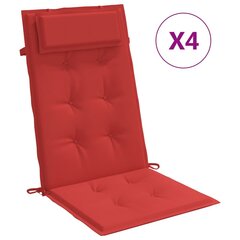 Kėdės pagalvėlės vidaXL, raudonos цена и информация | Подушки, наволочки, чехлы | pigu.lt