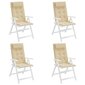 Kėdės pagalvėlės vidaXL, smėlio kaina ir informacija | Pagalvės, užvalkalai, apsaugos | pigu.lt
