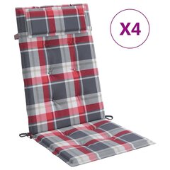 Kėdės pagalvėlės vidaXL, raudonos kaina ir informacija | Pagalvės, užvalkalai, apsaugos | pigu.lt