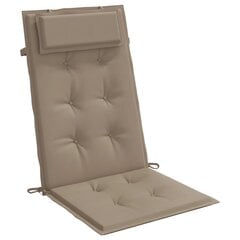 Kėdės pagalvėlės vidaXL, rudos kaina ir informacija | Pagalvės, užvalkalai, apsaugos | pigu.lt