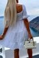 Suknelė moterims New Collection, balta цена и информация | Suknelės | pigu.lt
