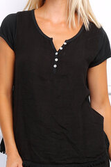 Льняная блузка для женщин, белая цена и информация | Женские блузки, рубашки | pigu.lt