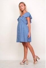 Льняное платье для женщин, синее цена и информация | Платья | pigu.lt