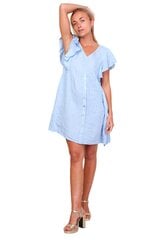 Льняное платье для женщин, синее цена и информация | Платья | pigu.lt