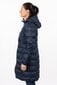 Five Seasons moteriškas pūkinis paltas HELEN, tamsiai mėlynas kaina ir informacija | Striukės moterims | pigu.lt