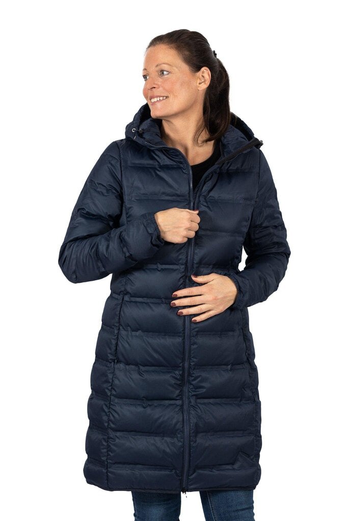 Five Seasons moteriškas pūkinis paltas HELEN, tamsiai mėlynas цена и информация | Striukės moterims | pigu.lt