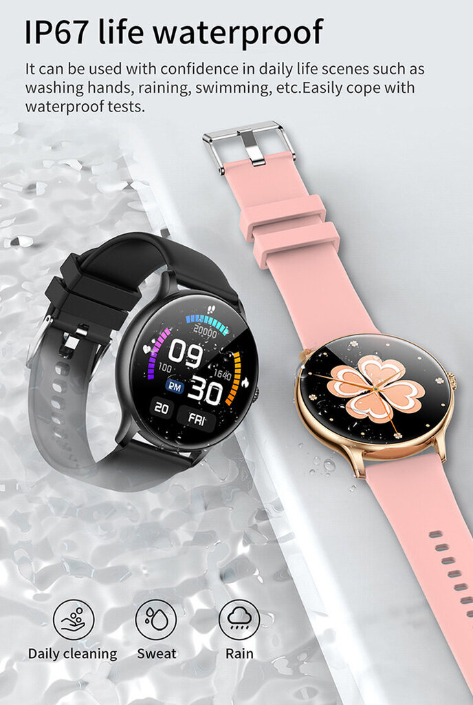 Livman Z12 Pro Silver kaina ir informacija | Išmanieji laikrodžiai (smartwatch) | pigu.lt