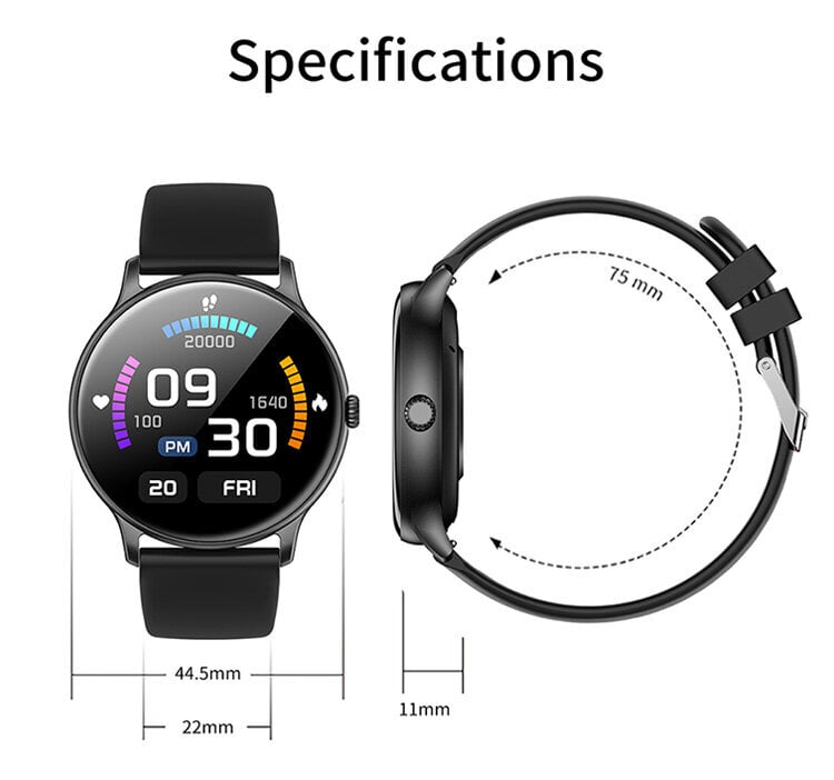 Livman Z12 Pro Silver kaina ir informacija | Išmanieji laikrodžiai (smartwatch) | pigu.lt