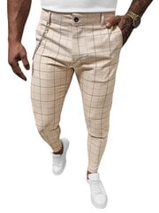 Kelnės vyrams Moter DJ/550175-51551, smėlio spalvos цена и информация | Мужские брюки FINIS | pigu.lt
