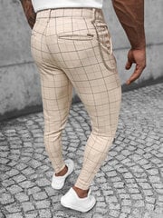 Kelnės vyrams Moter DJ/550175-51551, smėlio spalvos цена и информация | Мужские брюки | pigu.lt