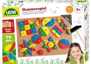 Мозаика с молотком и гвоздями Hammer Game, Lena, 65827 цена и информация | Развивающие игрушки | pigu.lt
