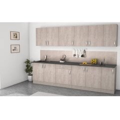 Virtuvinė spintelė Aatrium Paprika, 100x60x85 cm, ruda/pilka kaina ir informacija | Virtuvinės spintelės | pigu.lt