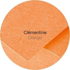 Dekoratyvinis vokas Pollen Clairefontaine, 75x100mm, 120vnt, oranžinis kaina ir informacija | Vokeliai, atvirukai | pigu.lt