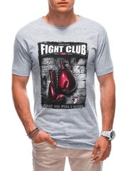 футболка мужская s1861 - серая цена и информация | Мужские футболки | pigu.lt