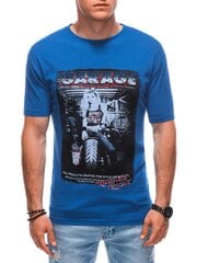мужская футболка s1860 - темно-синяя цена и информация | Мужские футболки | pigu.lt