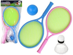 Teniso raketės su kamuoliuku ir strėlytė Lean Toys kaina ir informacija | Lauko žaidimai | pigu.lt