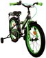 Vaikiškas dviratis Volare Thombike 18", juodas/žalias цена и информация | Dviračiai | pigu.lt