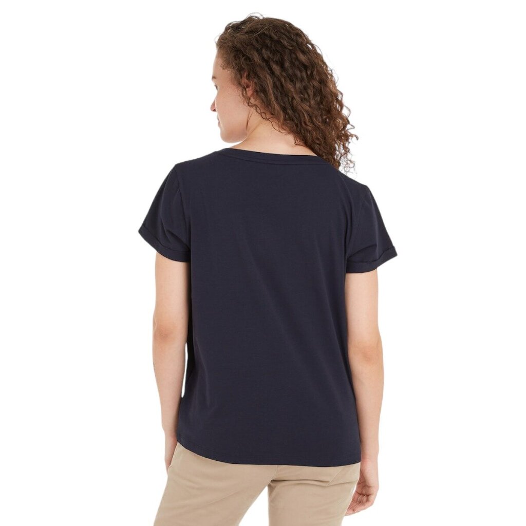 Tommy Hilfiger marškinėliai moterims 79396, mėlyni kaina ir informacija | Marškinėliai moterims | pigu.lt