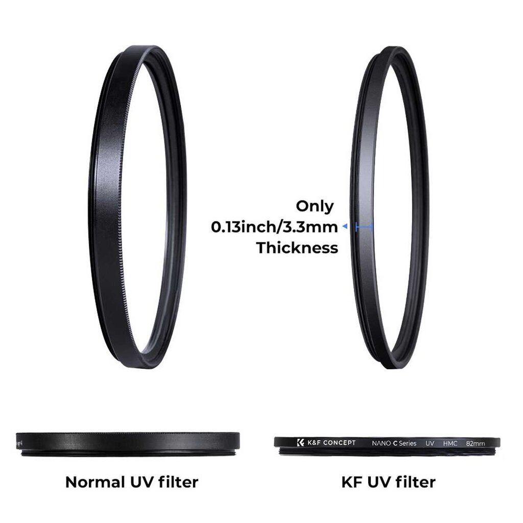 K&F Concept 82mm Classic Series kaina ir informacija | Filtrai objektyvams | pigu.lt