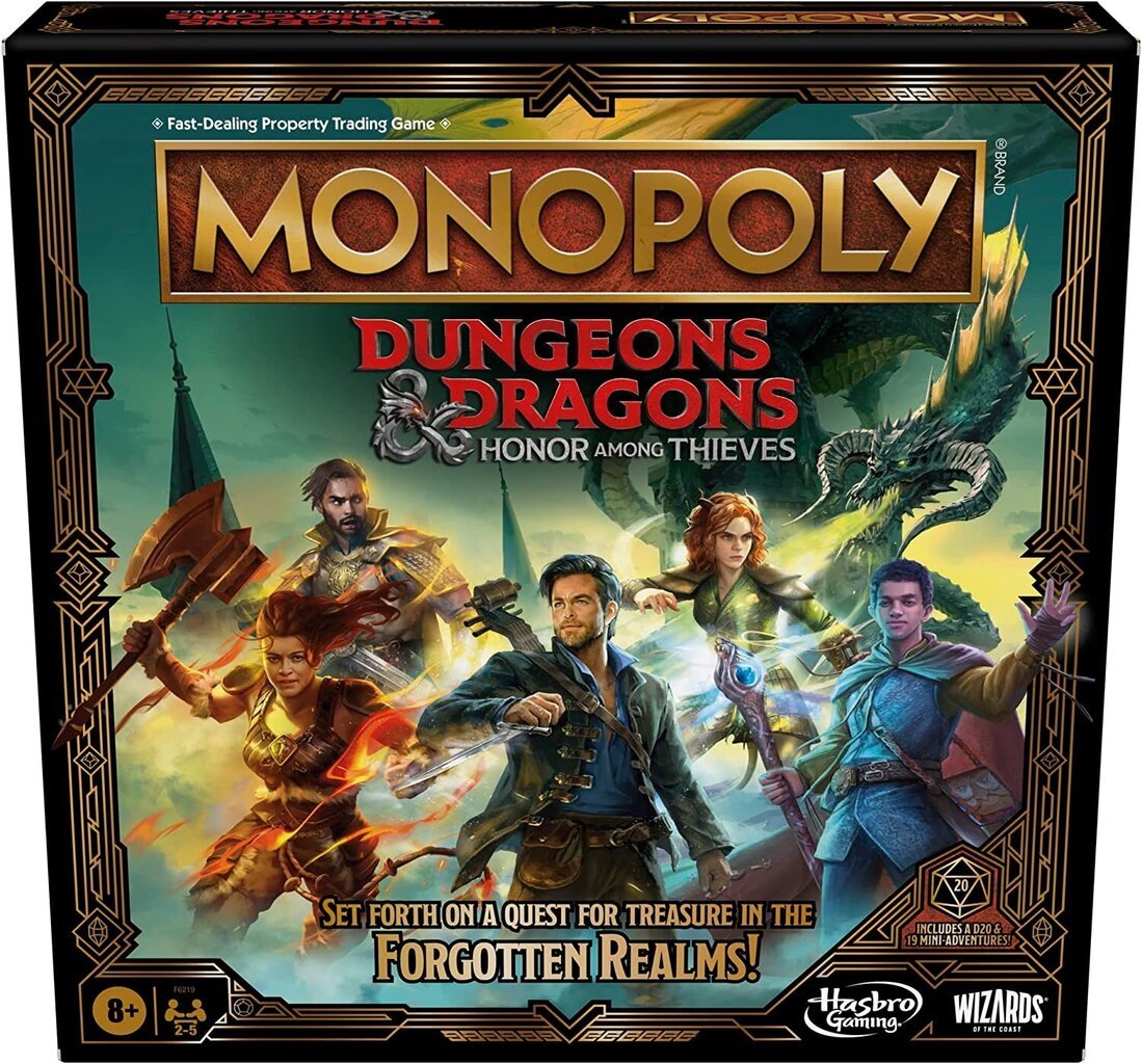 Stalo žaidimas Monopoly Dungeons & Dragons Honor Among Thieves, ENG kaina ir informacija | Stalo žaidimai, galvosūkiai | pigu.lt