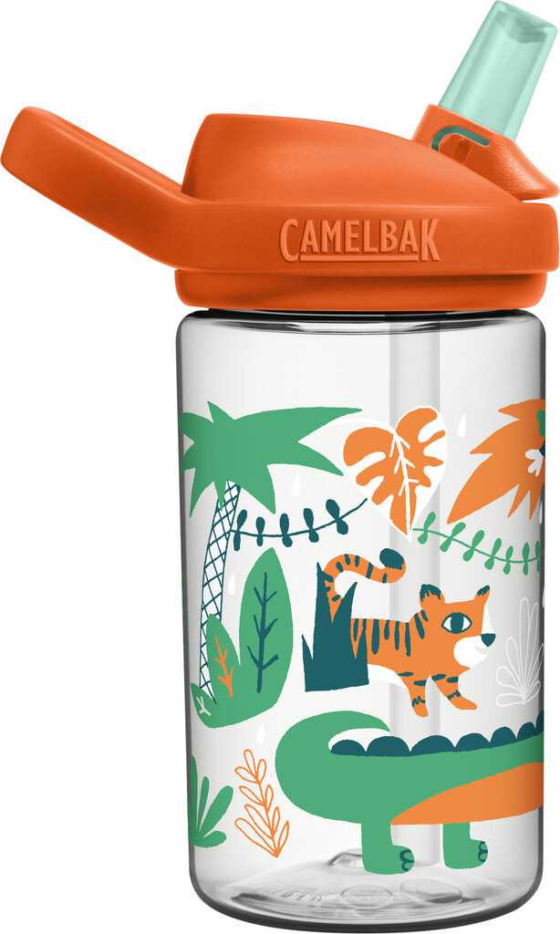 Vaikiška gertuvė Camelbak Eddy+Kids Jungle Animals 400 ml, oranžinė kaina ir informacija | Gertuvės | pigu.lt